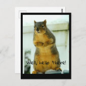 Carte postale écureuil (Devant / Derrière)