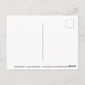 Carte Postale Écureuil blanc (Dos)