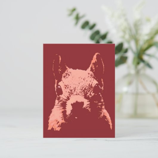 Carte Postale Écureuil d'Art Pop (Debout devant)