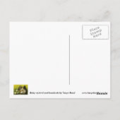 Carte Postale Écureuil de bébé et noisettes (Dos)
