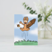 Carte postale écureuil effrayé (Debout devant)