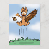 Carte postale écureuil effrayé (Devant)