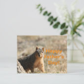 Carte Postale écureuil fête des pères (Debout devant)