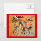 Carte Postale Écureuil Hipster X-Mas (Devant / Derrière)