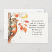 Carte Postale Écureuil lunaire (Devant / Derrière)