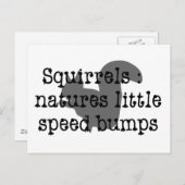 Carte Postale Écureuil : Natures Petites Speedbumps (Devant / Derrière)