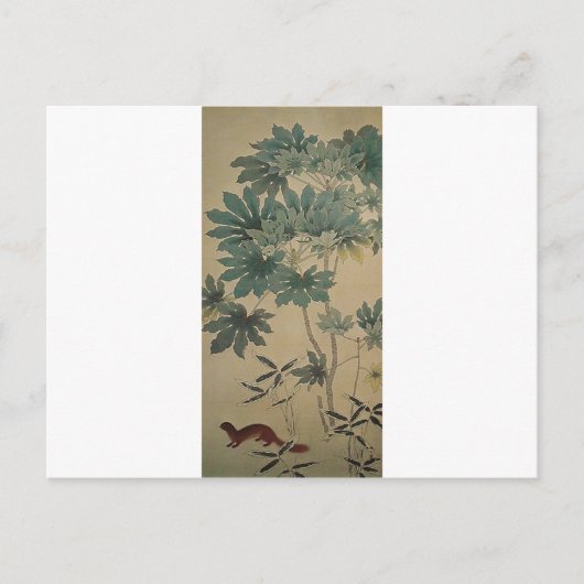 Carte Postale Écureuil par Hishida Shunso (Devant)