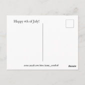 Carte postale écureuil patriotique (Dos)