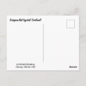 Carte Postale Écureuil rouge européen (Dos)