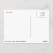 Carte Postale Écureuil rouge sur branche (Dos)