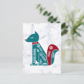 Carte Postale Écureuil rouge vintage (Debout devant)