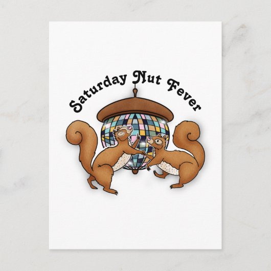 Carte Postale Écureuils Disco (Devant)