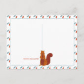 Carte Postale Écureuils mignons (Dos)