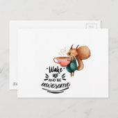 Carte Postale Écureuve géniale (Devant / Derrière)