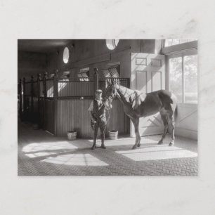 Carte Postale Écuries de polo, 1933