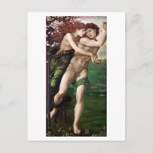 CARTE POSTALE : ED. BURNE - JONES : PHYLLIS + DÉMO (Devant)