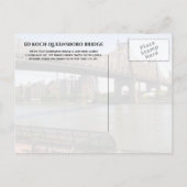 Carte Postale Ed Koch Queensboro Bridge New York City, New York (Dos)