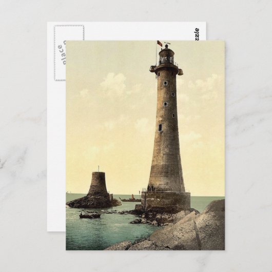 Carte Postale Eddystone Lighthouse, Plymouth, Angleterre classiq (Devant / Derrière)