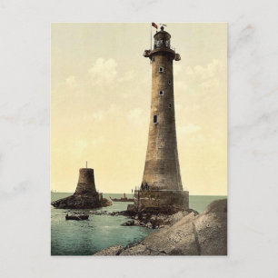 Carte Postale Eddystone Lighthouse, Plymouth, Angleterre classiq