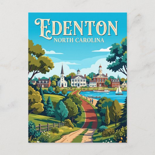 Carte Postale Edenton États-Unis (Devant)