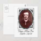 Carte Postale Edgar Allan Poe (Devant / Derrière)