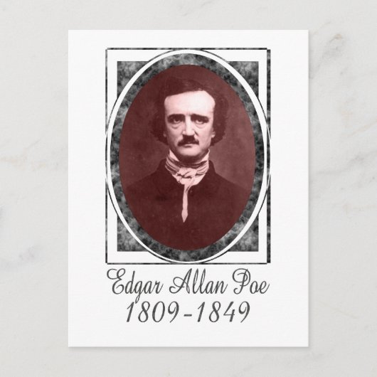 Carte Postale Edgar Allan Poe (Devant)