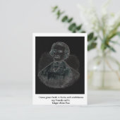 Carte Postale Edgar Allan Poe (Debout devant)