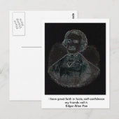 Carte Postale Edgar Allan Poe (Devant / Derrière)