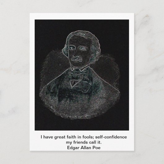 Carte Postale Edgar Allan Poe (Devant)