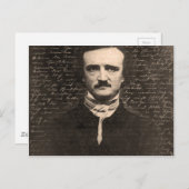 Carte Postale Edgar Allan Poe (Devant / Derrière)