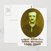 Carte Postale Edgar Allan Poe (Devant / Derrière)