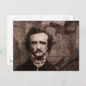 Carte Postale Edgar Allan Poe (Devant / Derrière)