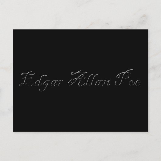 Carte Postale Edgar Allan Poe (Devant)