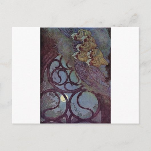 Carte Postale Edgar Allan Poe de Dulac (Devant)