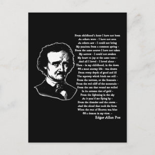 Carte Postale Edgar Allan Poe Poe SEUL