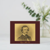 Carte Postale Edgar Allan Poe Portrait (Debout devant)