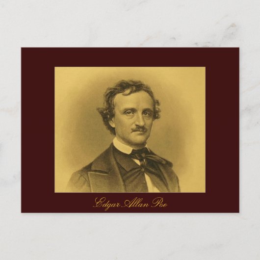 Carte Postale Edgar Allan Poe Portrait (Devant)