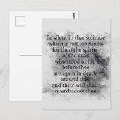 Carte Postale Edgar Allan Poe Spirits of the Dead Halloween Poem (Devant / Derrière)