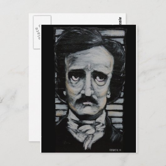 Carte Postale Edgar Allen Poe (Devant / Derrière)
