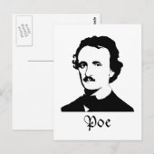 Carte Postale Edgar Allen Poe (Devant / Derrière)