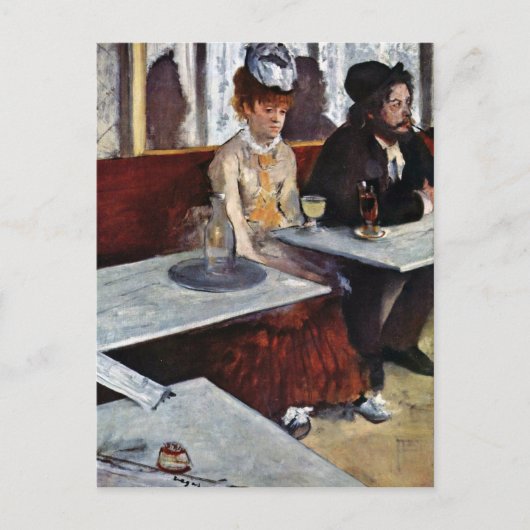 Carte Postale Edgar Degas - Absinthe (Devant)