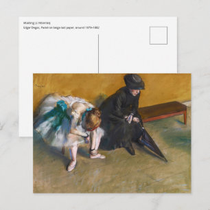 Carte Postale Edgar Degas - Attente