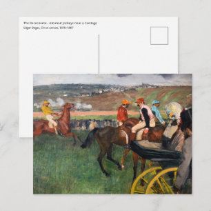 Carte Postale Edgar Degas - Aux courses