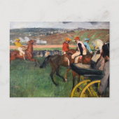 Carte Postale Edgar Degas - Aux courses (Devant)
