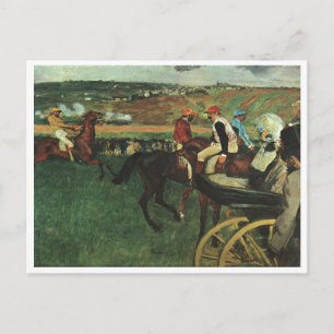 Carte Postale Edgar Degas - Aux courses 1877-1880 Horse Jockey