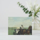 Carte Postale Edgar Degas - Aux courses dans la campagne (Debout devant)