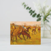 Carte Postale Edgar Degas avant la course (Debout devant)
