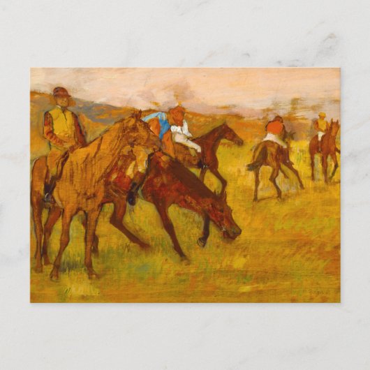 Carte Postale Edgar Degas avant la course (Devant)