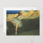 Carte Postale Edgar Degas Ballerina (Devant / Derrière)