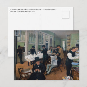Carte Postale Edgar Degas - Bureau de coton à la Nouvelle-Orléan